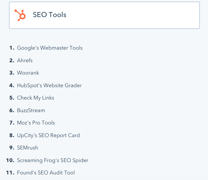 seo tools hubspot