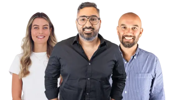 Online Marketing Gurus Leaders and Specialists - Jazmin Green, Mez Homayunfard and Ed Jones.