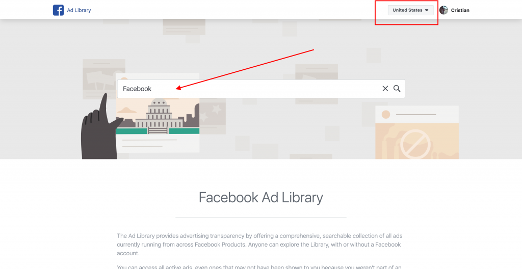 facebook ad library-1