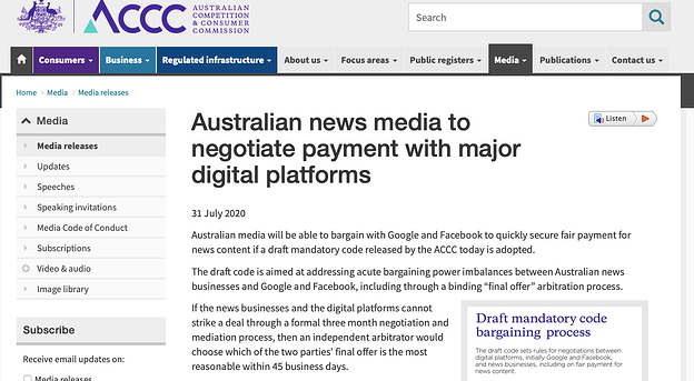 Will Facebook and / or Google Leave Australia by OMG