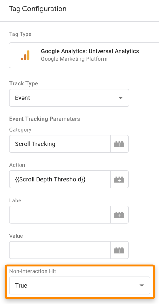 Google Analytics Tag Configuration