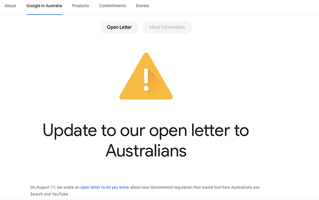 Will Google Leave Australia by OMG