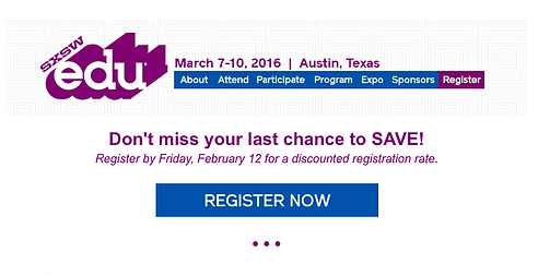 SXSW Edu CTA