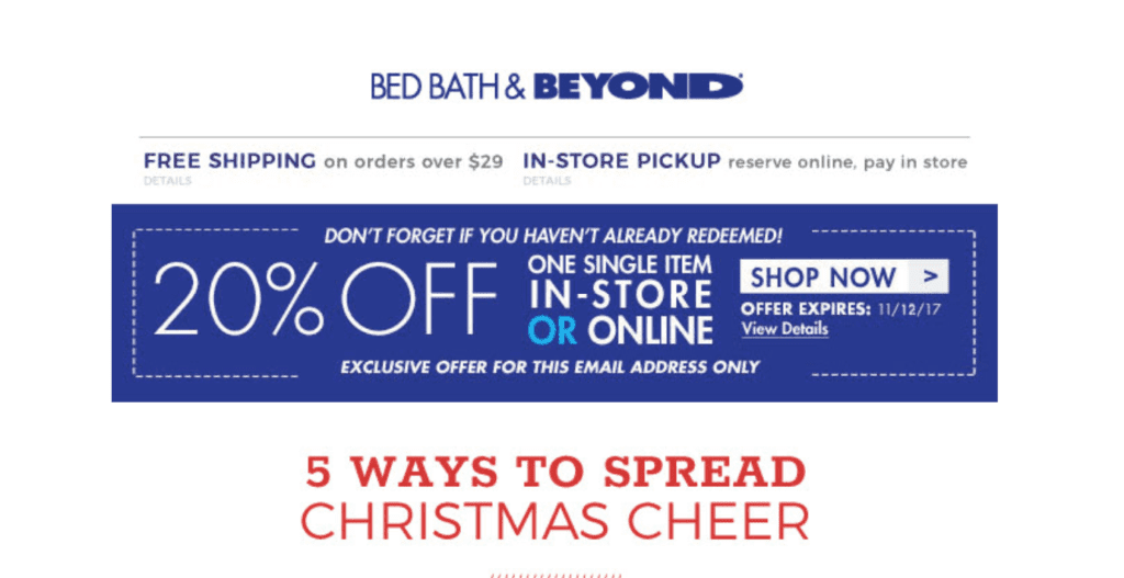 20% Off Coupon Call To Action / CTA Button - OMG