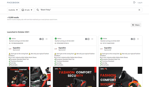 Image showing an example of a Black Friday ad