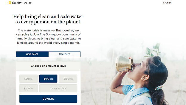 charity water lp