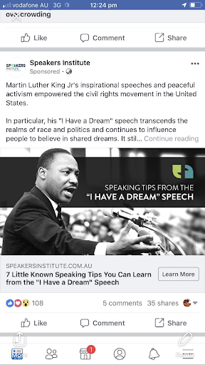 facebook martin luther bloG