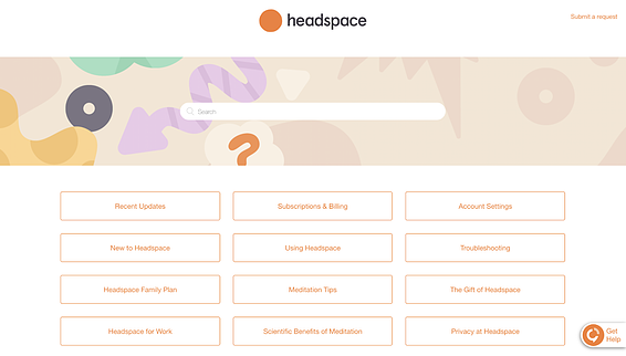 Headspace FAQ Pages