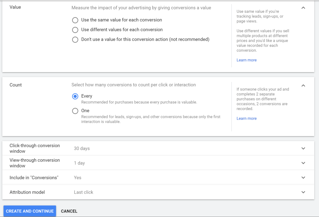 Conversion Tracking in Google Analytics by OMG