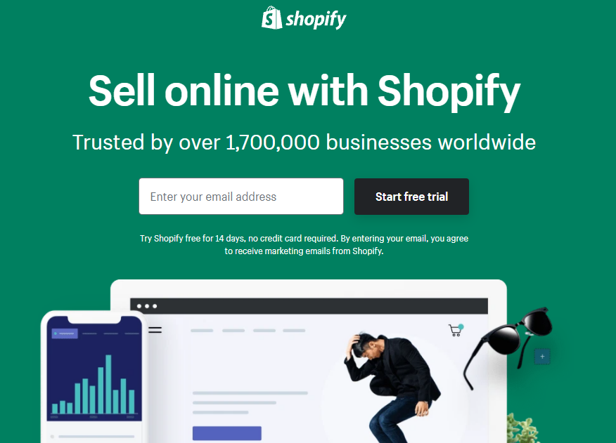 shopify landing page