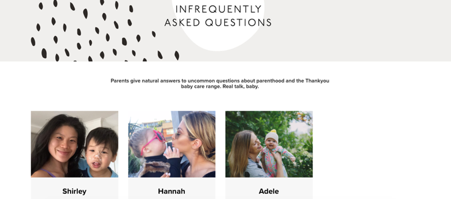 FAQ page