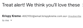 treat alert kk email