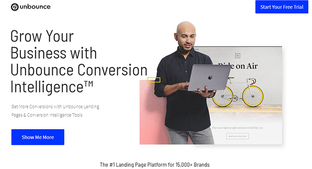 unbounce landing page