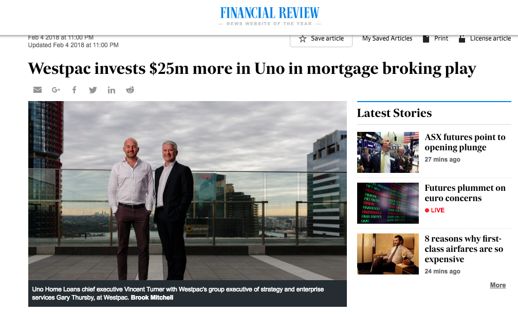 Westpac Financial Review quiz