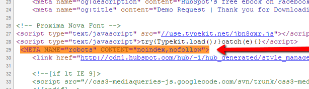 Image of a webapage with a noindex robots tag Guide To Indexability, Crawl Budget - by OMG Australia