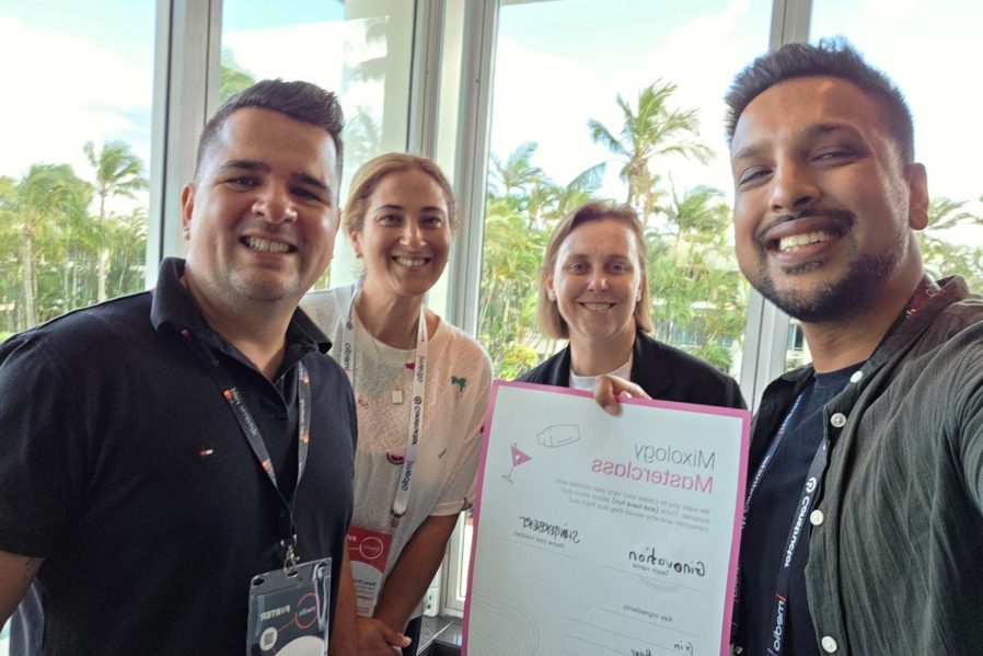 Safwan receives his certificate for completing the Mixology Class Online Marketing Gurus Joins iMedia 2025 - by OMG Australia