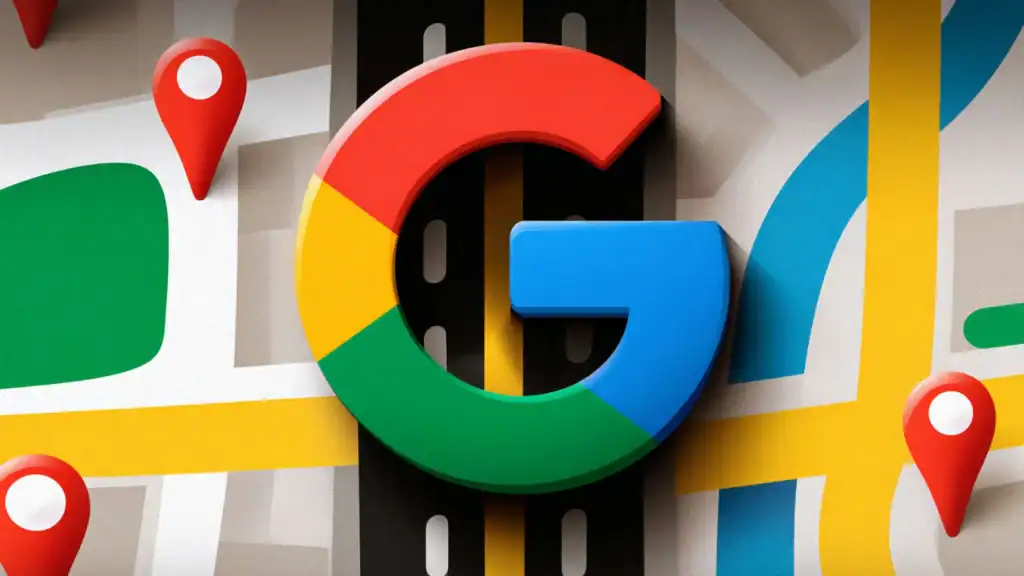 Smartphone with Google Maps ads displaying scrollable sitelinks for local businesses, showcasing new interactive PPC ad features.