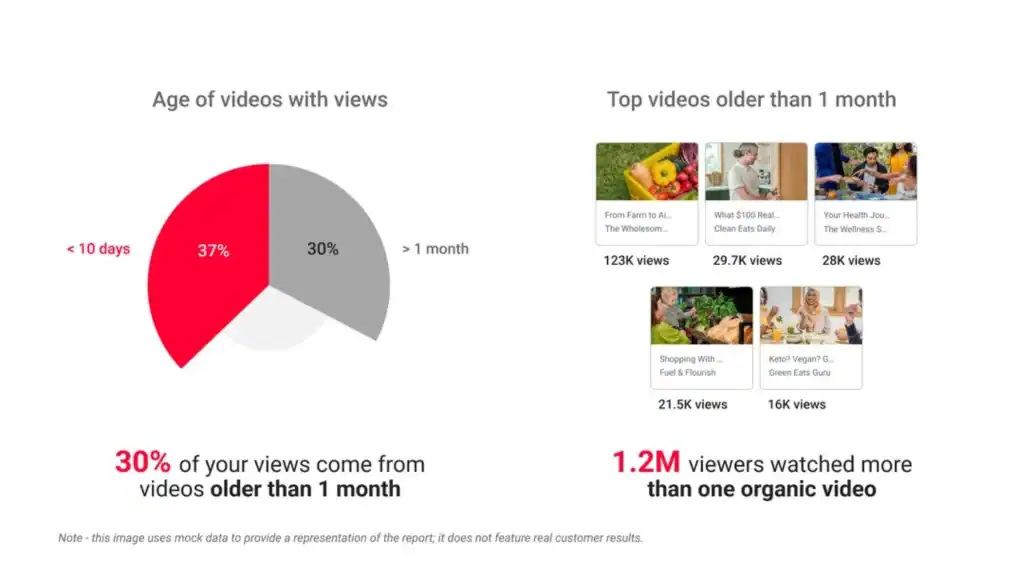 YouTube Brand Pulse report showing video performance metrics and viewer engagement statistics for digital marketing and YouTube advertising insights.