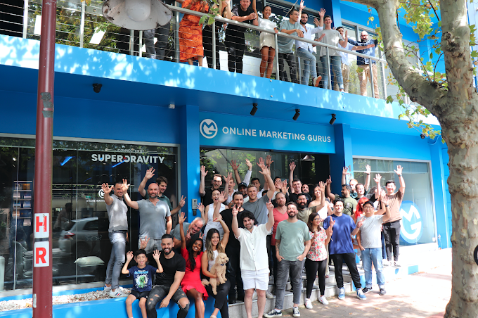 OMG team in front of the Sydney in Crows Nest.