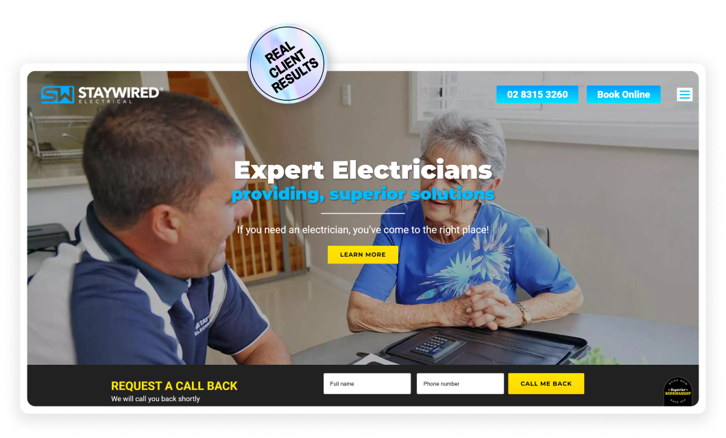 Sydney SEO Case Study StayWired Electrical