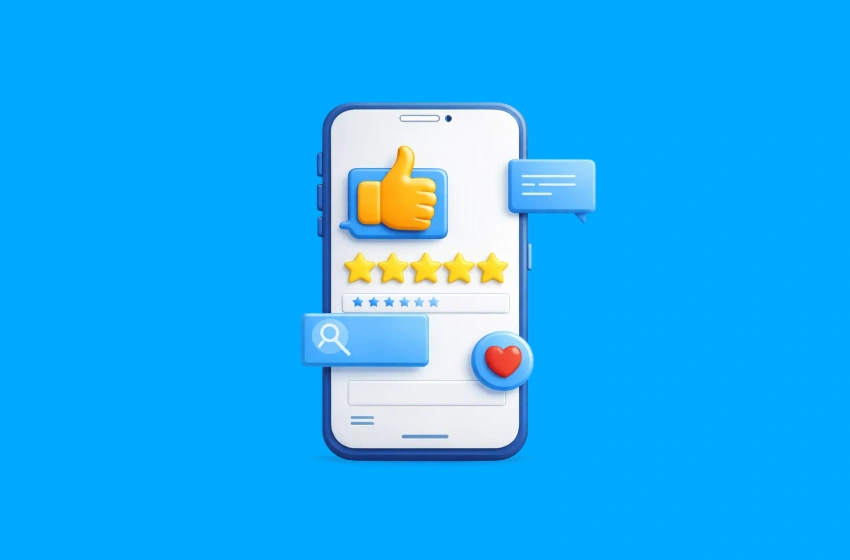 Building and creating trust online featured image presents user reviews and testimonials as social signals helping SEO