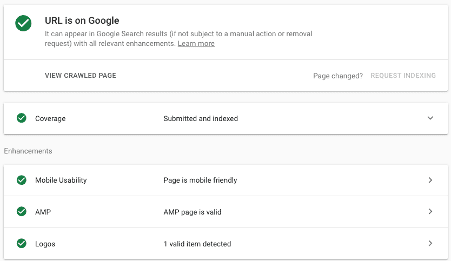 Check URL indexation in GSC