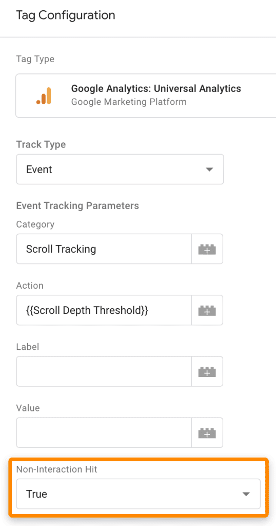 Google Analytics Tag Configuration