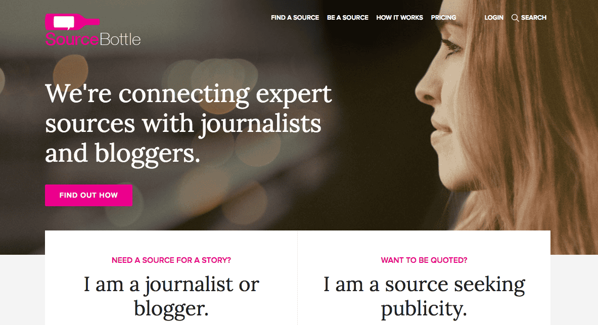 Sourcebottle connecting expert sources with bloggers and journalists