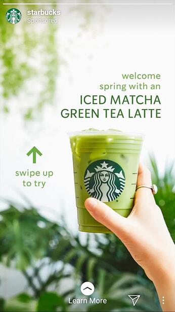 Starbucks Swipe To Try CTA