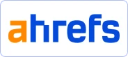 Ahrefs logo.
