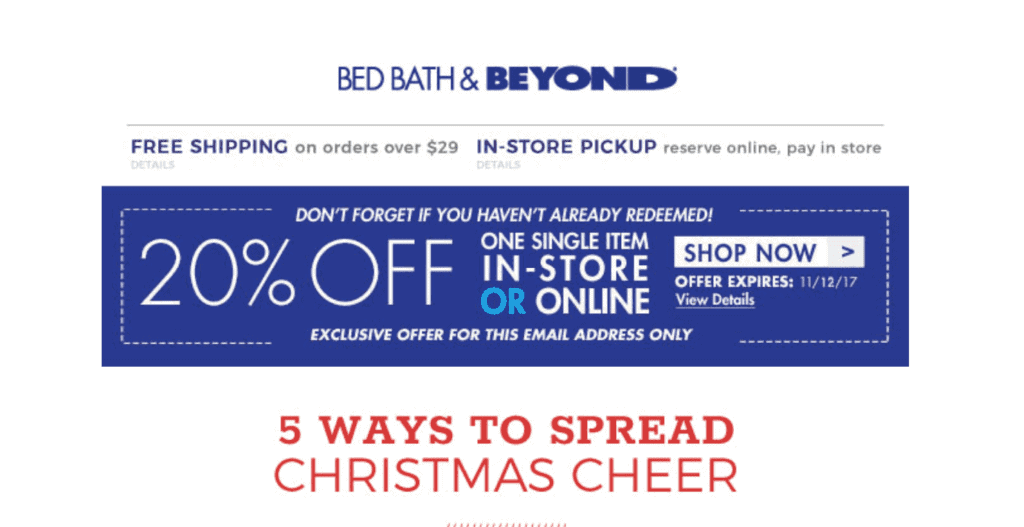 20% Off Coupon Call To Action / CTA Button - OMG