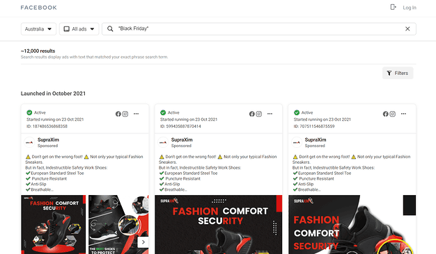Image showing an example of a Black Friday ad