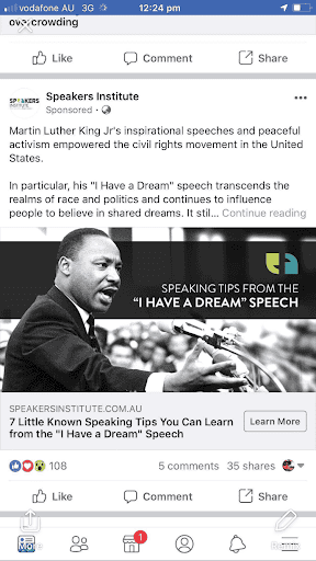 facebook martin luther bloG