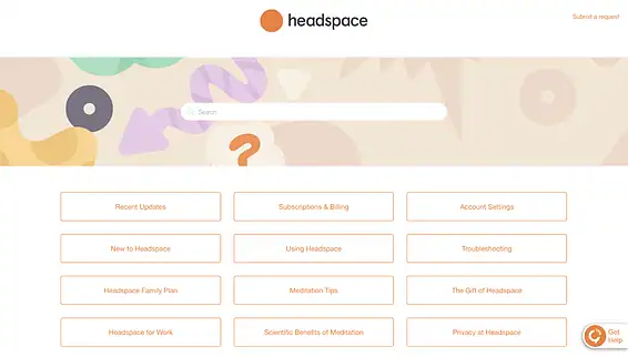 Headspace FAQ Pages