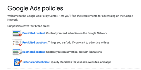 Google Ads Policies by OMG