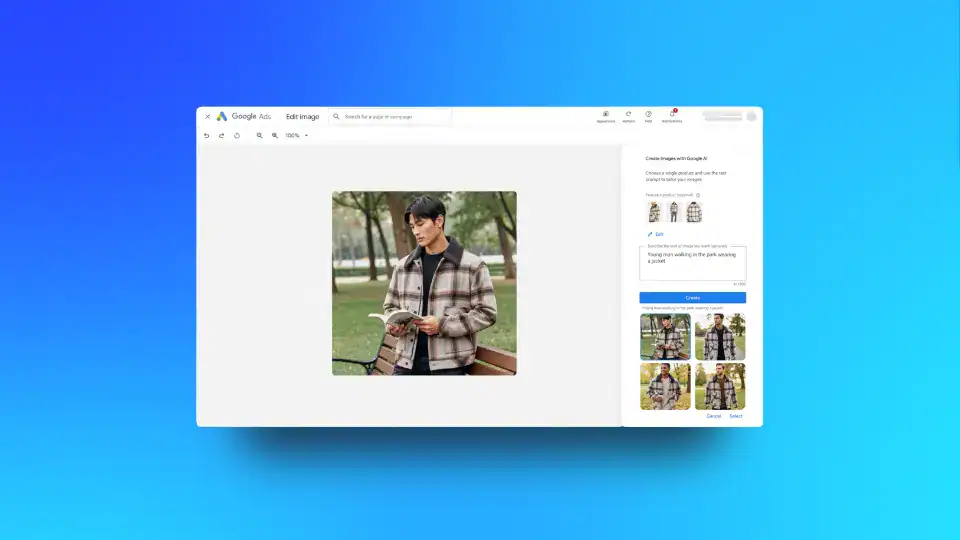 Google Ads Asset Studio showcasing generative AI creative tools for campaign workflows – Google Ads creative tools and campaign automation insights.