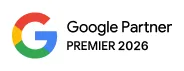 Google Partner Premier 2026 badge OMG