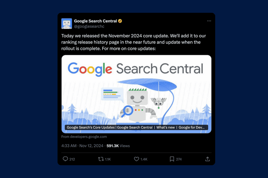 Google Core Algorithm Update - by OMG