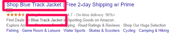 Displaying Digital ad title matches content