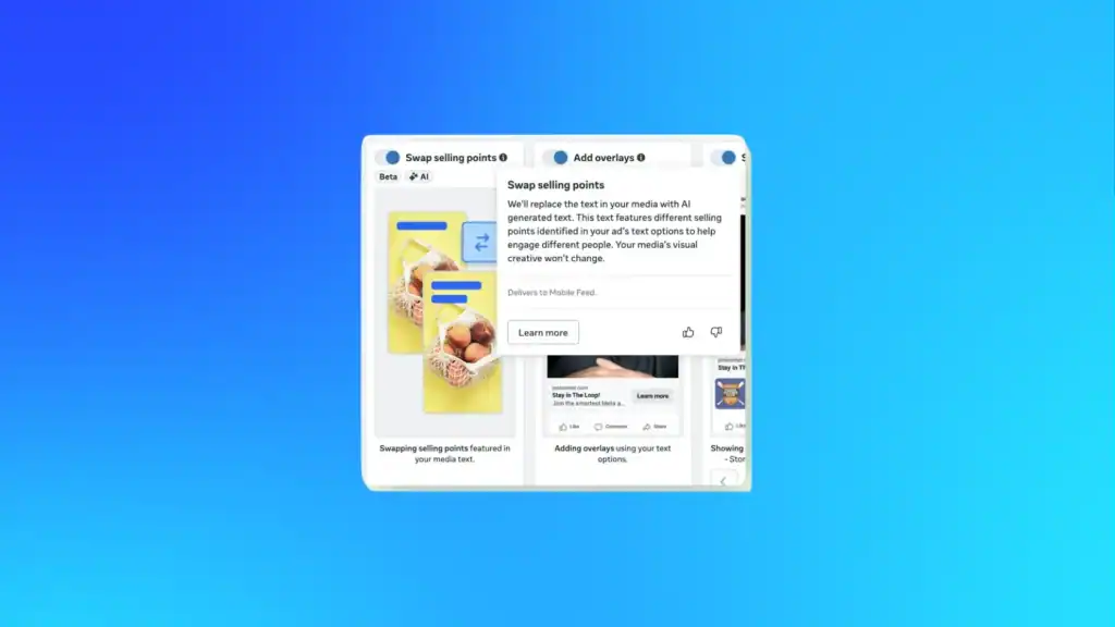 Meta Ads Manager interface updating ad images in a live campaign to refresh product visuals without restarting ads.