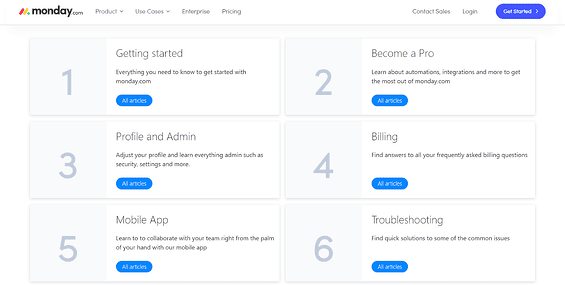 Image showing an example from Monday.com