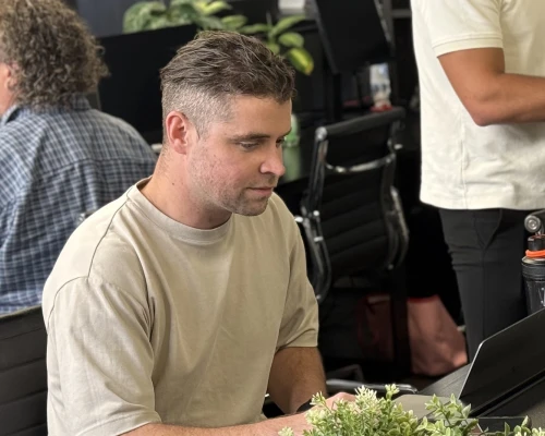 head of SEO Mike at Online Marketing Gurus office