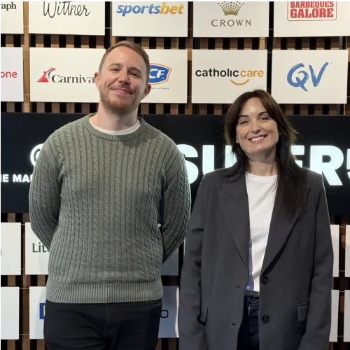 OMG paid media leaders Andrew and Sophie in Sydney office