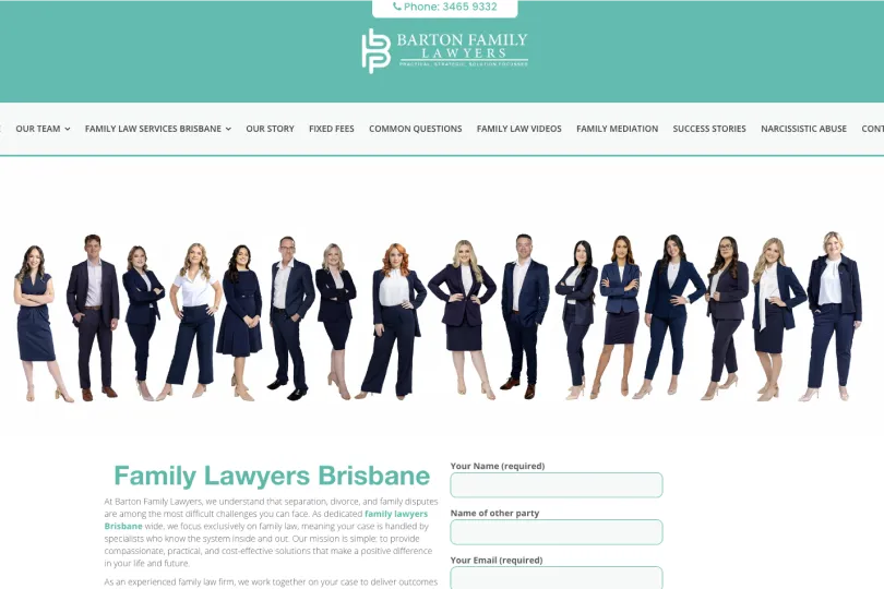 Barton Family Lawyers family law firm SEO case study by Online Marketing Gurus