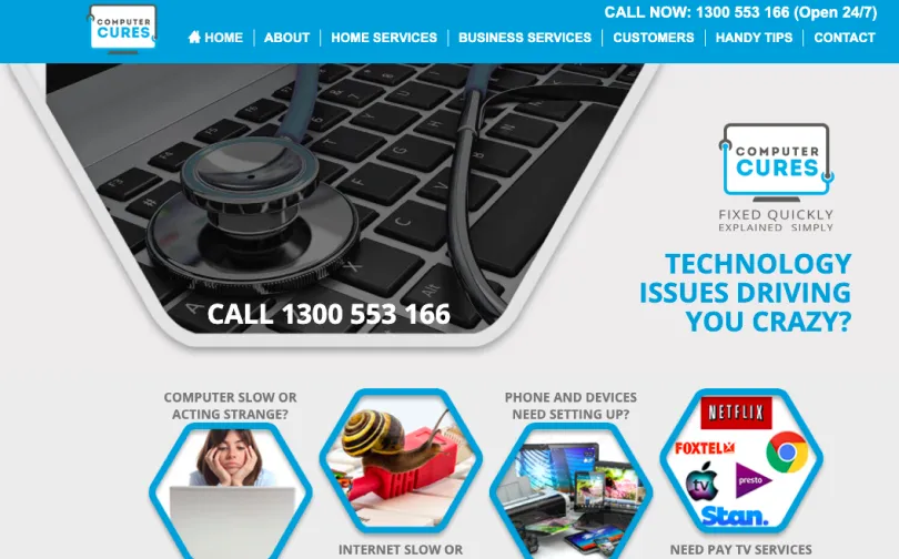Computer Cures PC and Mac repair service SEO case study by Online Marketing Gurus
