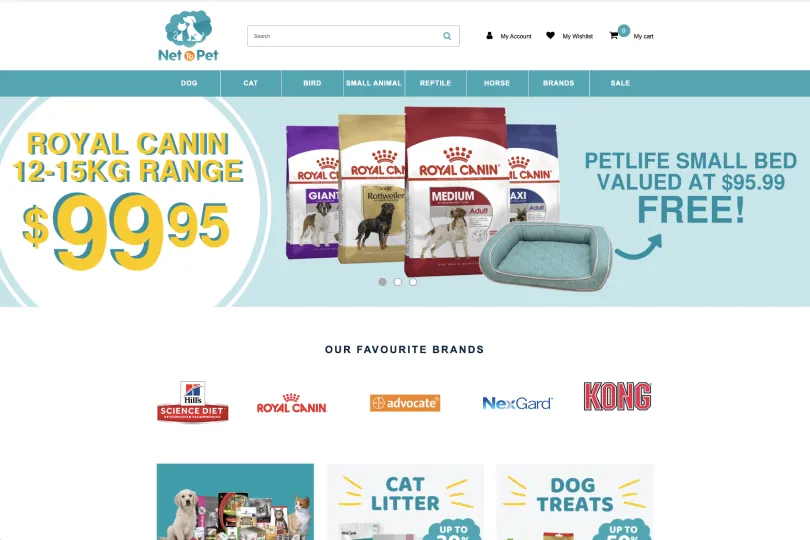 Net to Pet pet food and accessories range SEO case study by Online Marketing Gurus