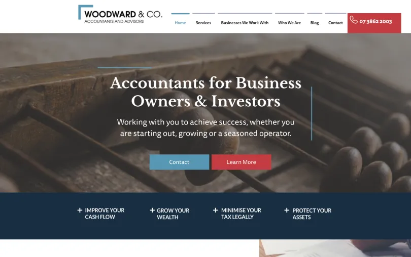 Woodward and Co accounting firm SEO case study by Online Marketing Gurus