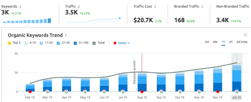 Computer Cures organic growth chart computer repair and IT support search terms