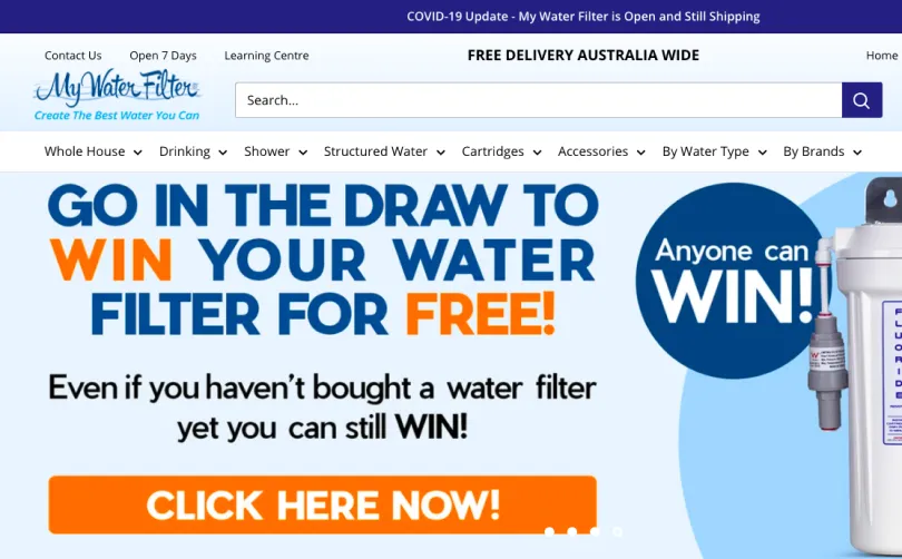My Water Filter water filtration products paid social case study by Online Marketing Gurus