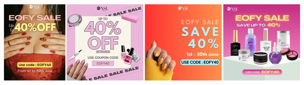 NSI nails EOFY social campaign creatives